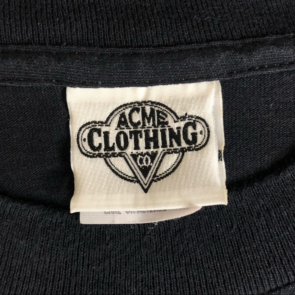 Vtg 90s 1991 Acme Looney Tunes Warner Bros Mens XL T-Shirt Black - Picture 4 of 9